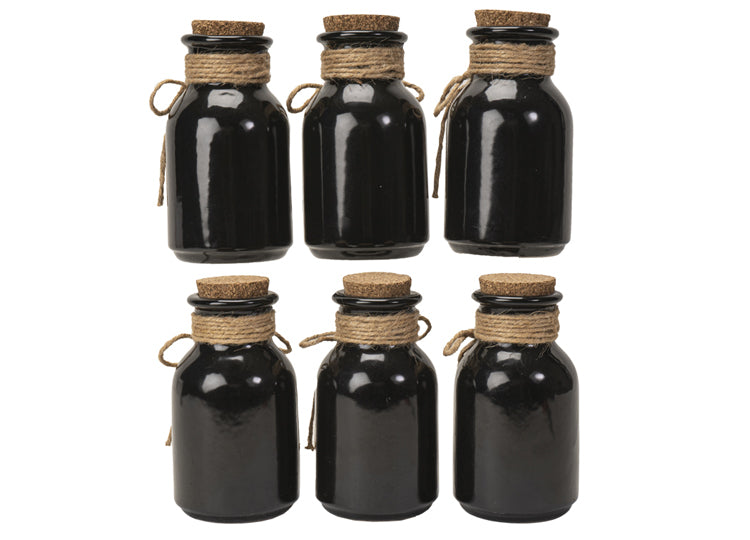 Apothecary Bottles Set of 6 - 2 - JPs Horror Collection