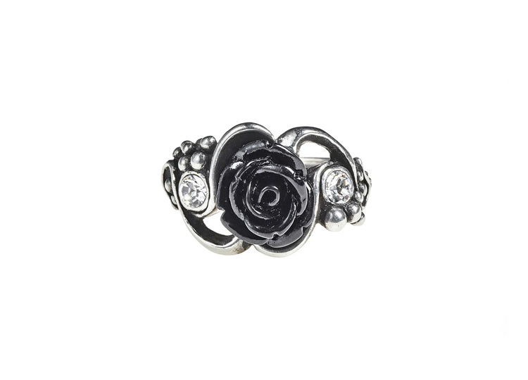 Alchemy England Bacchanal Rose Ring Gothic Rose Fine English Pewter Ring 1 - JPs Horror Collection