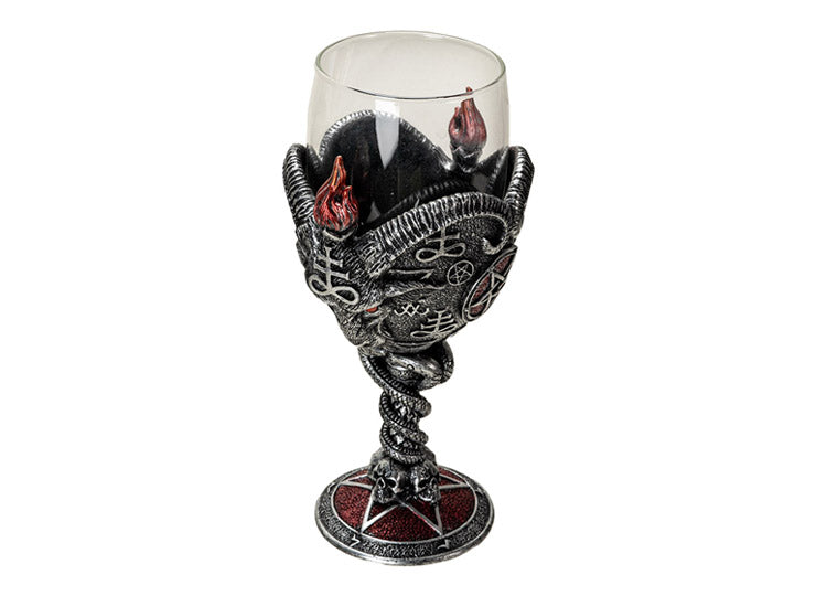 Baphomet Glass Goblet 4 - JPs Horror Collection