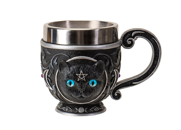 Black Cat Tea Cup 1 - JP's Horror Collection