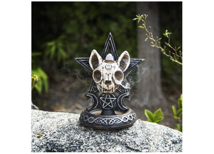 Ouija Cat Backflow Burner 7 - JPs Horror Collection