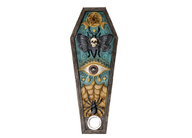 Coffin Death Moth Incense Burner 3 - JPs Horror Collection
