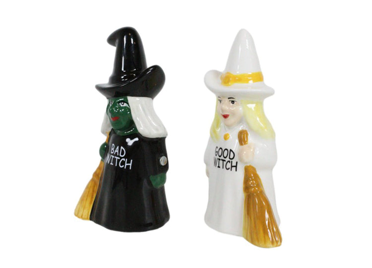 Good Witch Bad Witch Salt and Pepper Shakers 6 - JPs Horror Collection