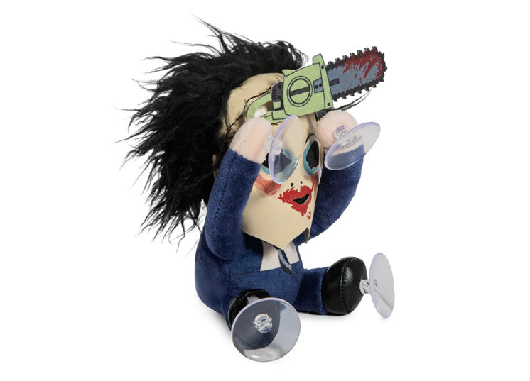 Texas Chainsaw Massacre Leatherface with Pretty Woman Mask 6” Plush Window Clinger 2 - JPs Horror Collection