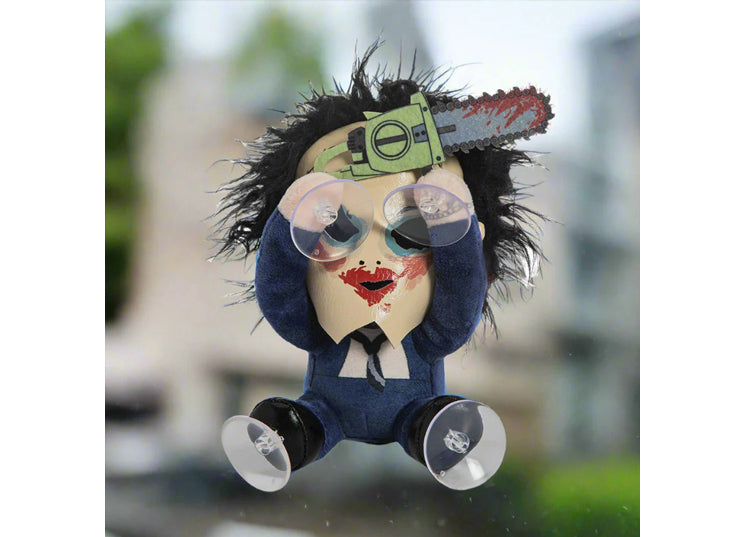 Texas Chainsaw Massacre Leatherface with Pretty Woman Mask 6” Plush Window Clinger 7 - JPs Horror Collection
