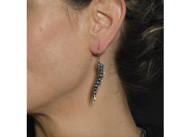 Alchemy England Spine Dropper Earrings Anatomical Vertebrae Earrings 5 - JPs Horror Collection