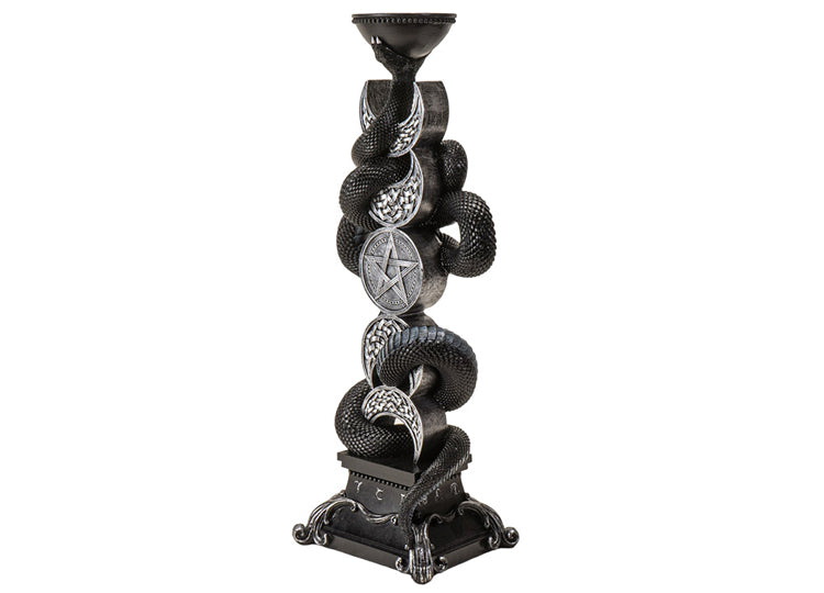 Triple Moon with Snake Candleholder 5 - JP's Horror Collection