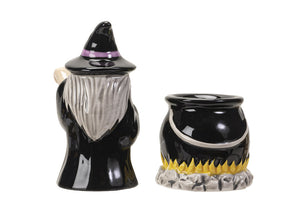 Witch and Cauldron Salt and Pepper Shakers 5 - JPs Horror Collection