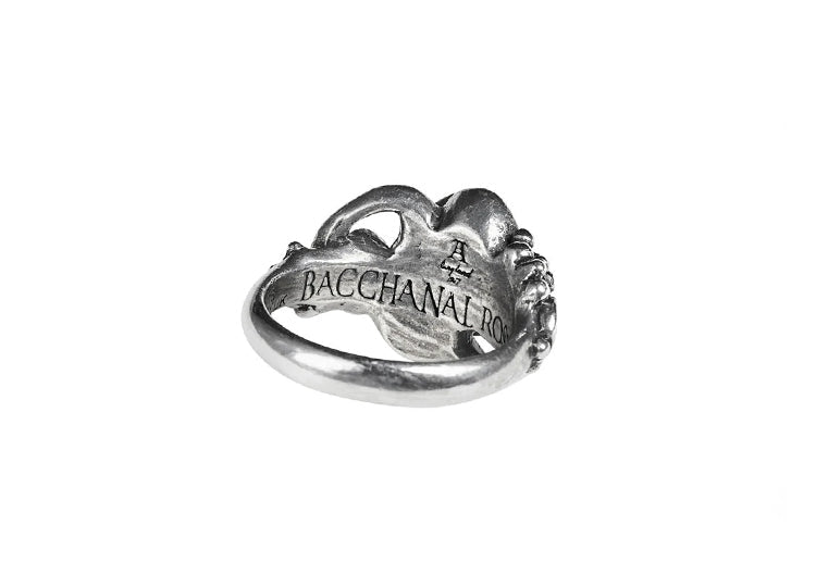 Alchemy England Bacchanal Rose Ring Gothic Rose Fine English Pewter Ring - JP's Horror