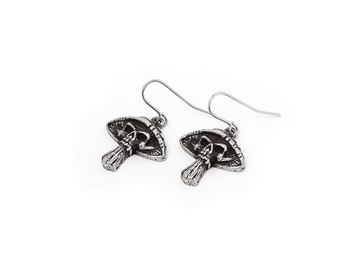 Alchemy England Death Cap Earrings – Gothic Mushroom & Dark Fantasy Earrings - JP's Horror
