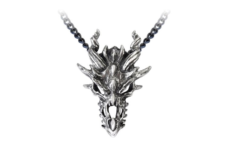 Alchemy England Dragon Skull Necklace Gothic Dragon Pendant Necklace - JP's Horror