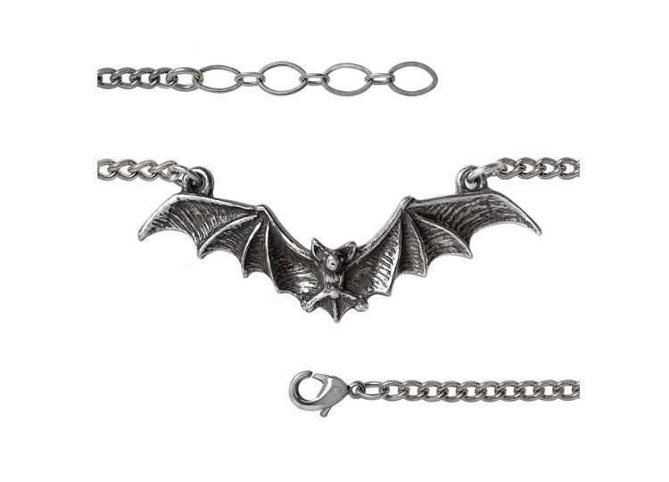 Alchemy England Gothic Bat Bracelet – Dark Gothic Jewelry & Alternative Bat Bangle - JP's Horror