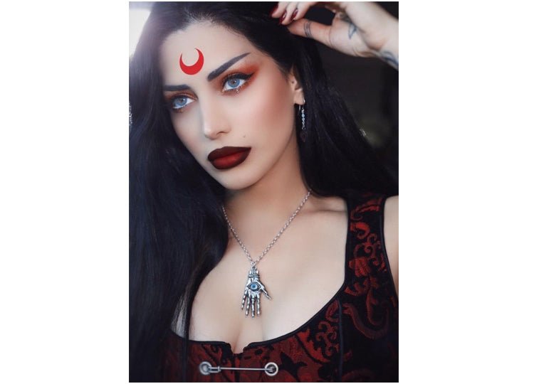 Alchemy England Hand of Glory Necklace Gothic Hamsa Eye Talisman Pendant - JP's Horror