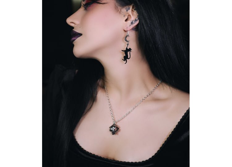 Alchemy England My Forever Friend Necklace Gothic Cat Memorial Heart Pendant - JP's Horror