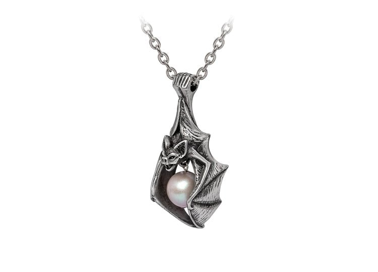 Alchemy England Vampire's Eye Necklace Gothic Bat and Moon Pendant - JP's Horror