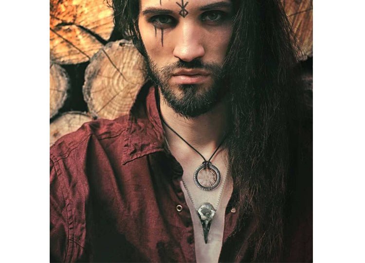 Alchemy England Volvan Ravenskull Necklace Viking Raven Skull Pendant - JP's Horror