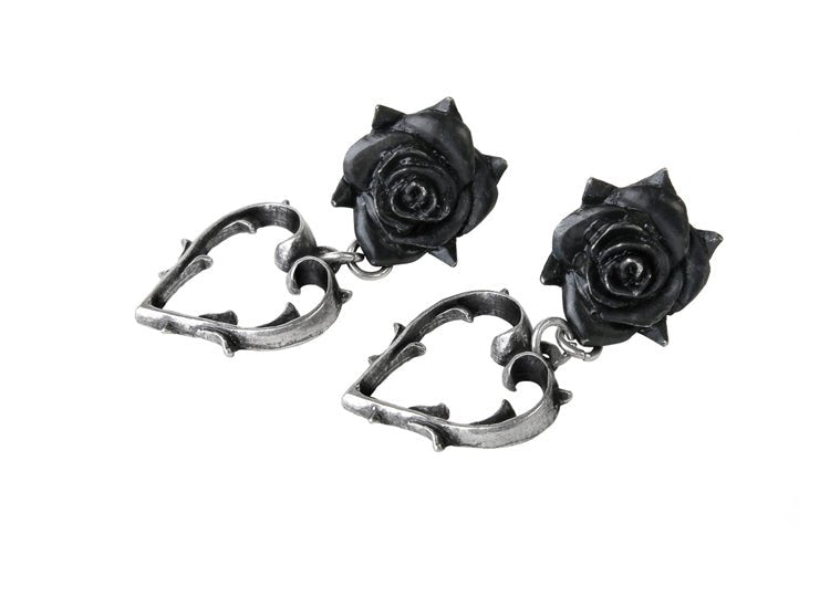 Alchemy England Wounded Love Stud Earrings Gothic Heart Stud Earrings - JP's Horror