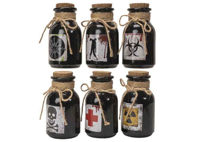 Apothecary Bottles Set of 6 - JP's Horror