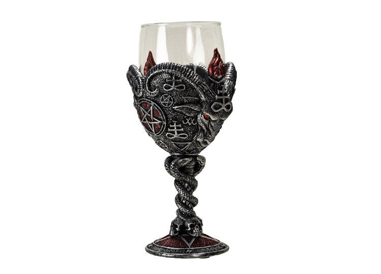 Baphomet Glass Goblet - JP's Horror