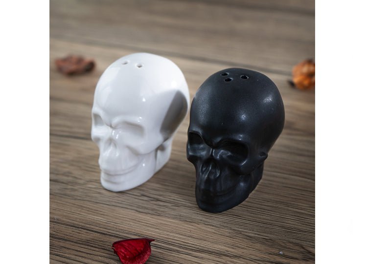 Black & White Skulls Salt and Pepper Shakers - JP's Horror