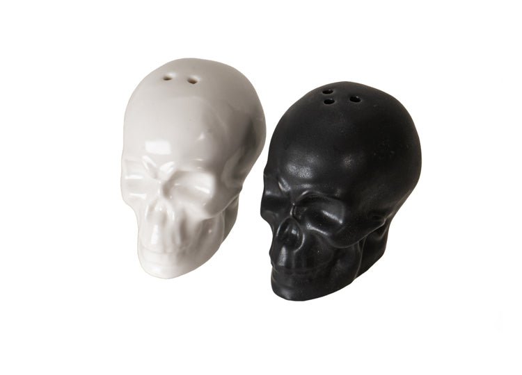 Black & White Skulls Salt and Pepper Shakers - JP's Horror