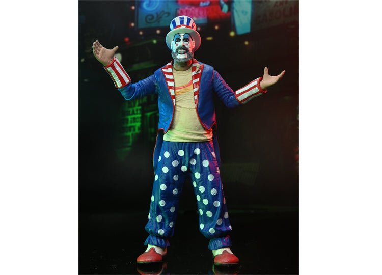 House of 1000 Corpses Captain Spaulding Tailcoat 20th Anniversary 7 Inch Action Figure - JP's Horror