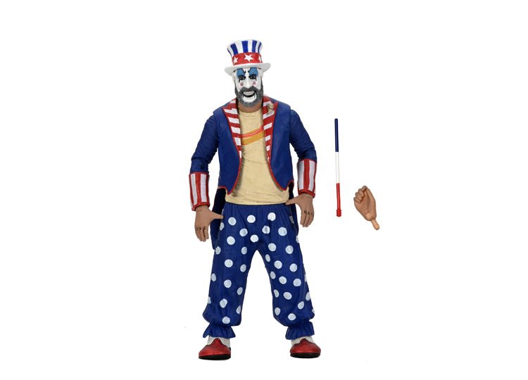 House of 1000 Corpses Captain Spaulding Tailcoat 20th Anniversary 7 Inch Action Figure - JP's Horror