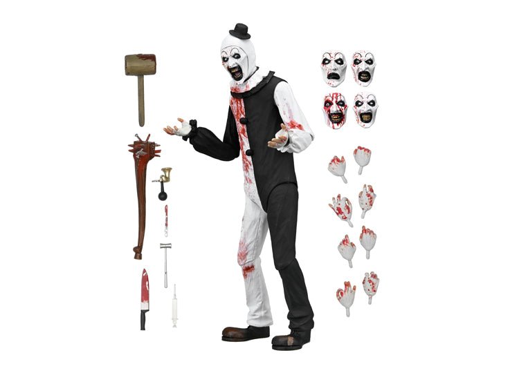 NECA Terrifier 2 Ultimate Art the Clown Blood Splattered 7 Inch Action Figure - JP's Horror