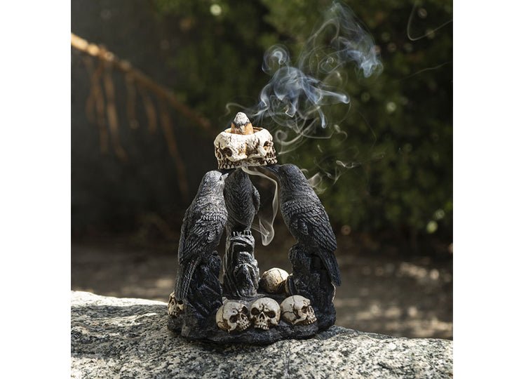 Raven Backflow Incense Burner - JP's Horror