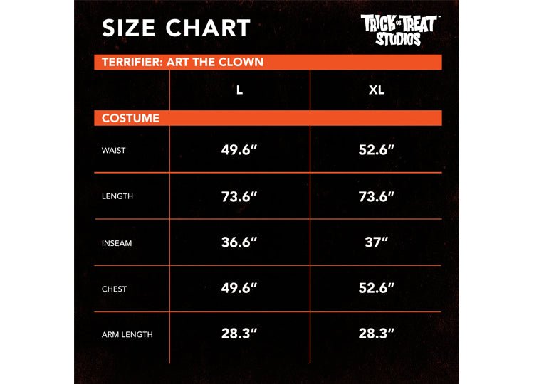 Trick or Treat Studios Art the Clown Costume from Terrifier - JP's Horror