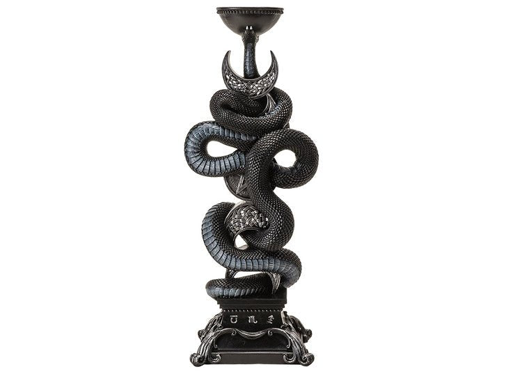 Triple Moon with Snake Candleholder - JP's Horror