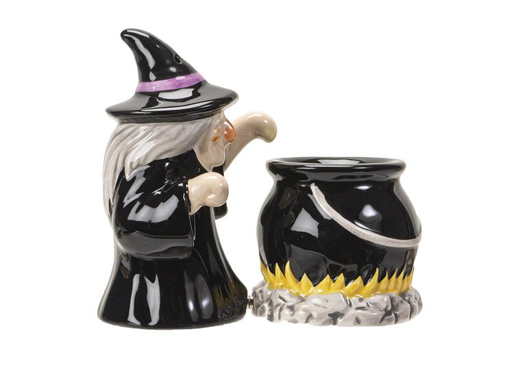 Witch and Cauldron Salt and Pepper Shakers - JP's Horror