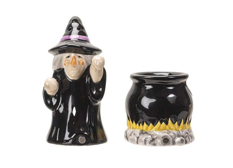 Witch and Cauldron Salt and Pepper Shakers - JP's Horror