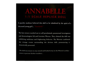 Annabelle 1:1 Scale- The Conjuring Doll 5 - JPs Horror Collection
