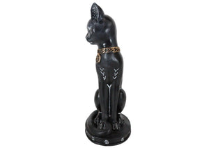 Black Cat Alchemy Symbols Statue 2 - JPs Horror Collection