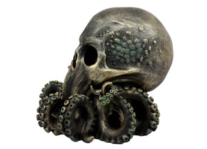 Cthulhu Brushed Gold Skull 4 - JPs Horror Collection