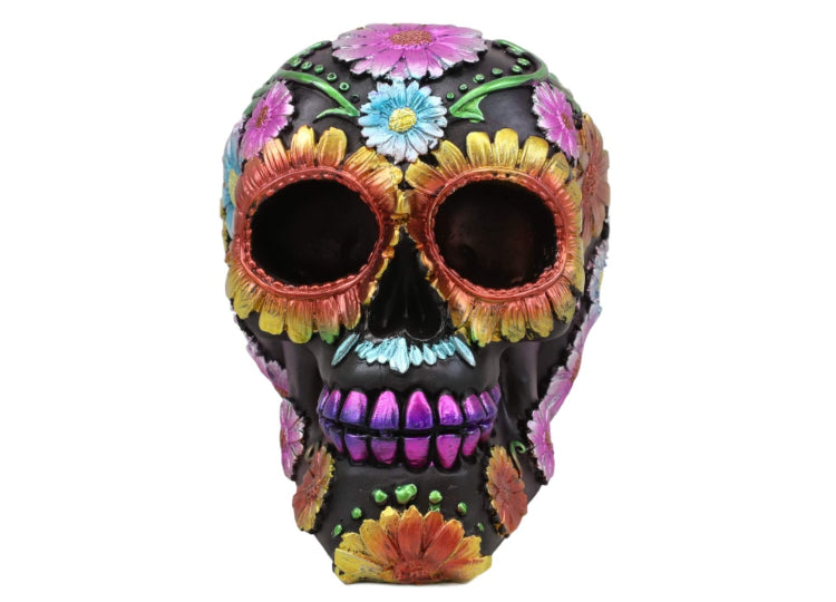 Day of the Dead  Skull - Small Metallic Colored 1 - JPs Horror Collection