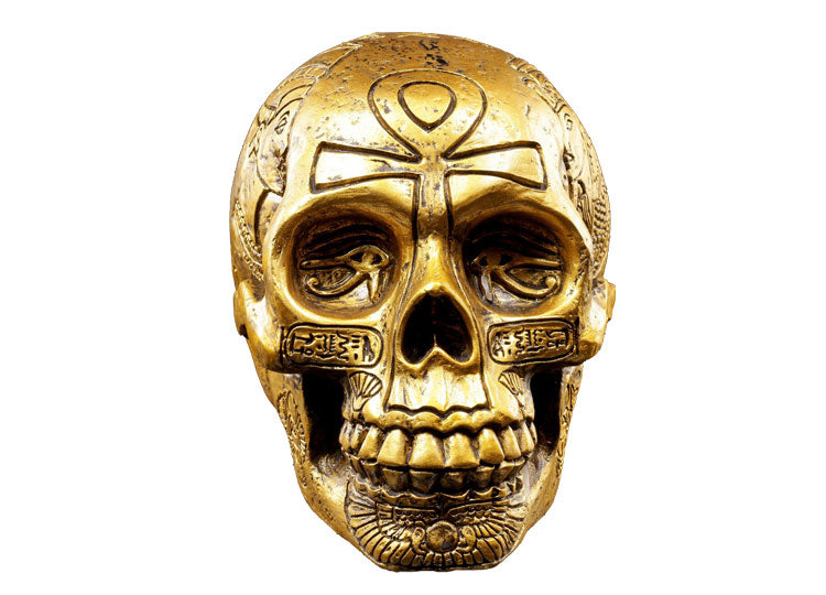 Egyptian Skull  - Gold 1 - JPs Horror Collection