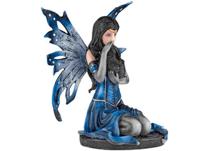 Mystical Fairy with Black Cat Statue 8 - JPs Horror Collection