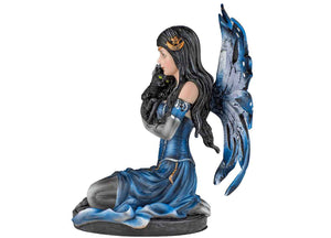 Mystical Fairy with Black Cat Statue 4 - JPs Horror Collection