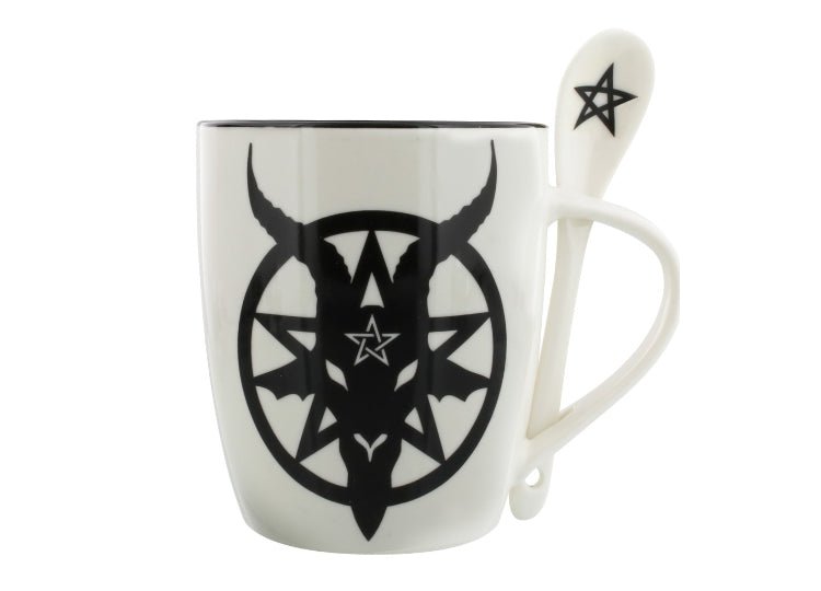 Baphomet Mug and Spoon Set - JP's Horror