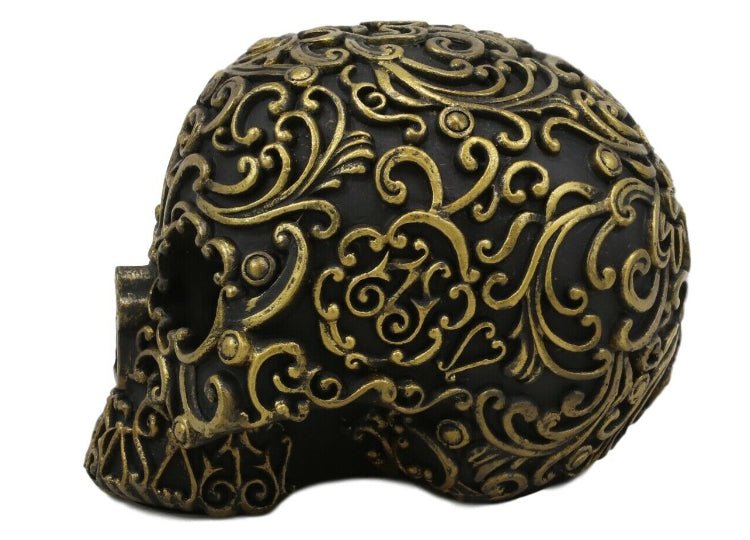 Black and Gold Skull - JP's Horror