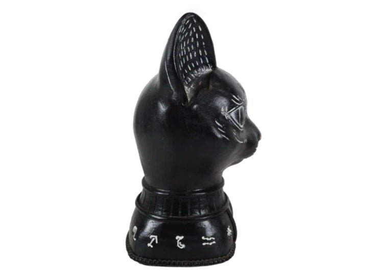Black Cat Alchemy Symbols Head - JP's Horror