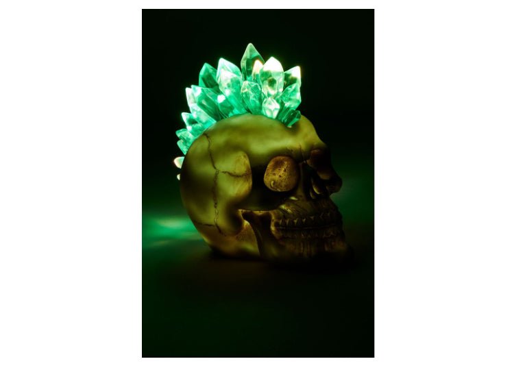 Crystal Mohawk Skull (LED) - JP's Horror