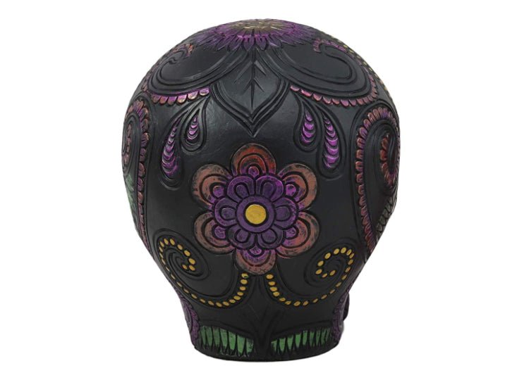 Day of the Dead Black Metallic Skull - JP's Horror