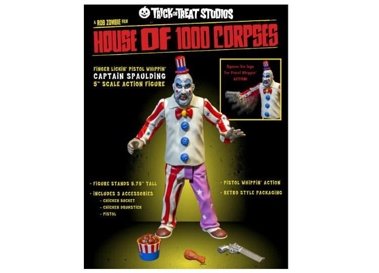 Finger Lickin’ Pistol Whippin’ Captain Spaulding Figure - JP's Horror