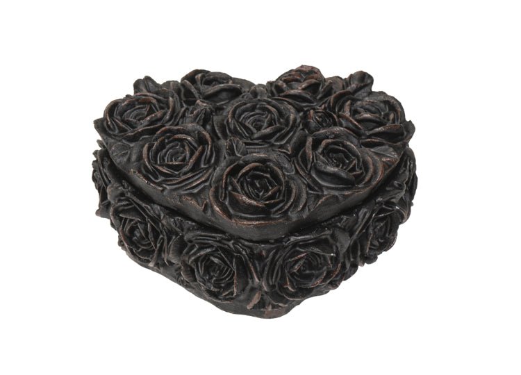 Gothic Black Rose Heart Box - JP's Horror