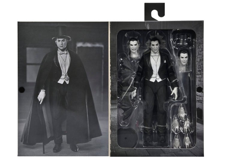NECA Dracula Carfax Abbey Ultimate 7” Figure – Universal Monsters (B&W) - JP's Horror