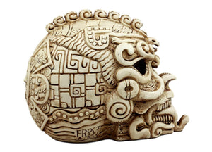 Aztec Quetzalcoatl Snake Skull
