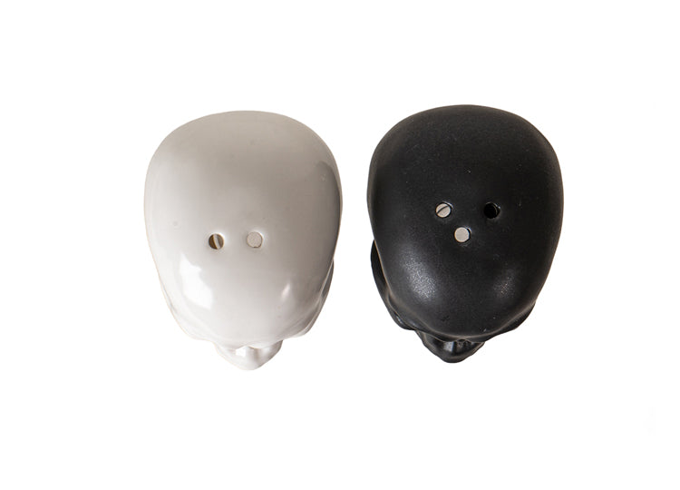 Black & White Skulls Salt and Pepper Shakers 3 - JPs Horror Collection